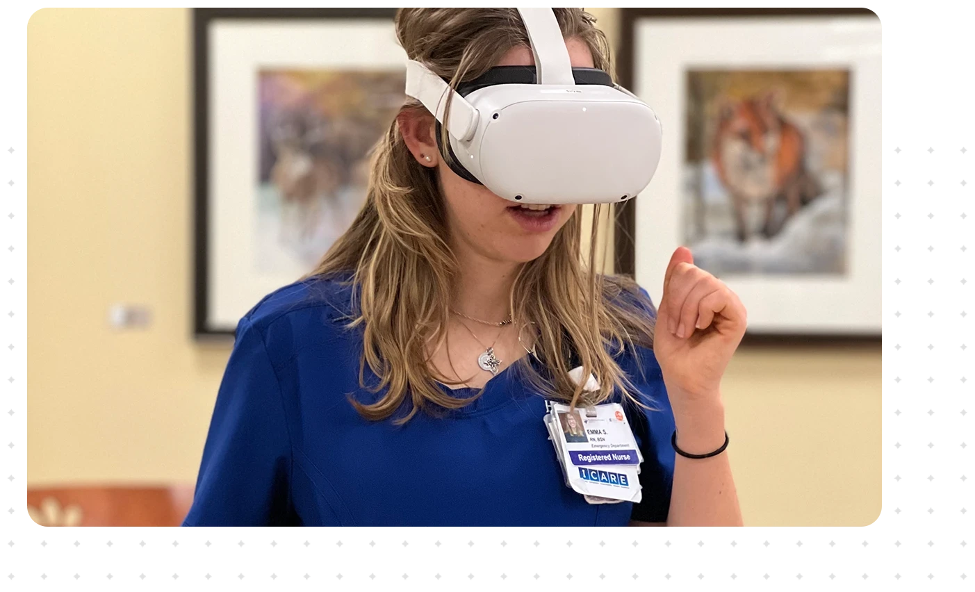 unlike-any-other-2 Nurse using VR device